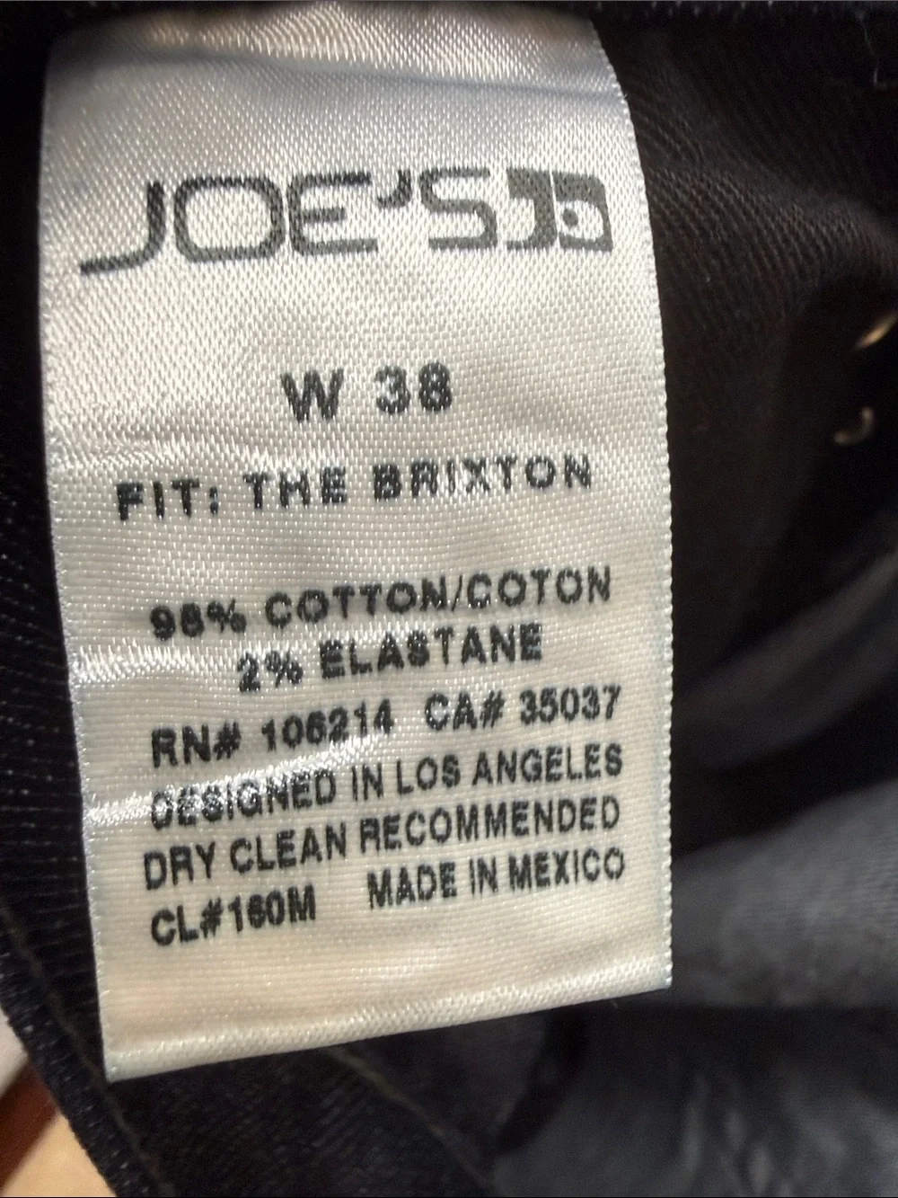 Joe's Jeans Straight-Leg Dark Indigo Men's Jeans
